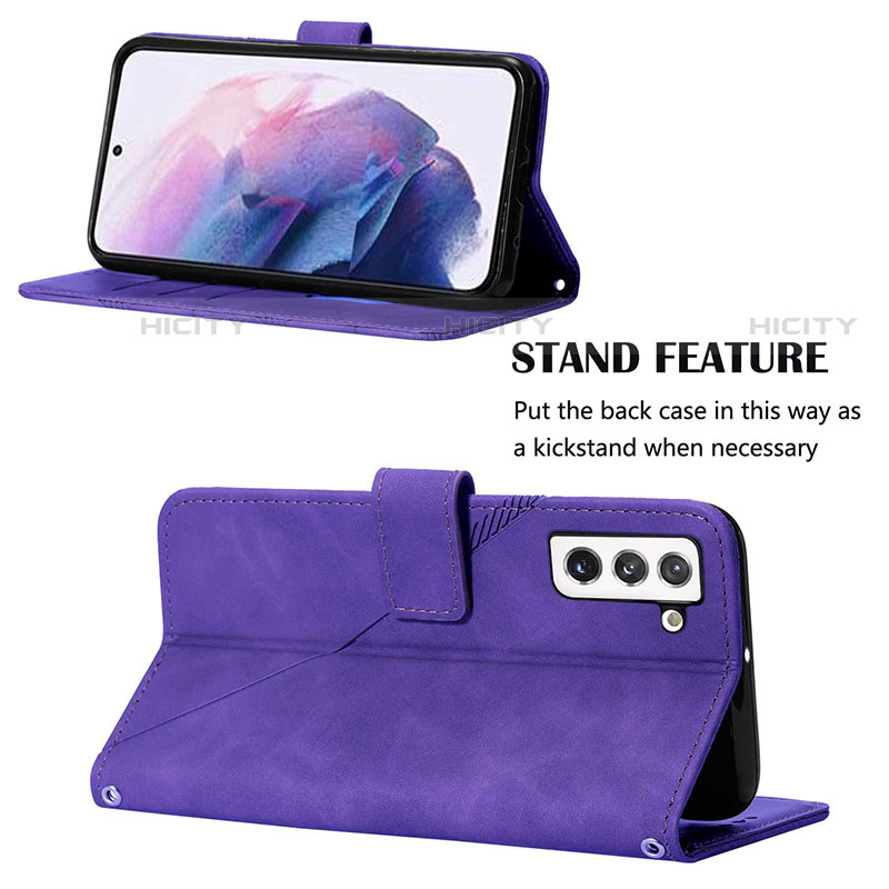 Funda de Cuero Cartera con Soporte Carcasa Y02B para Samsung Galaxy S21 5G