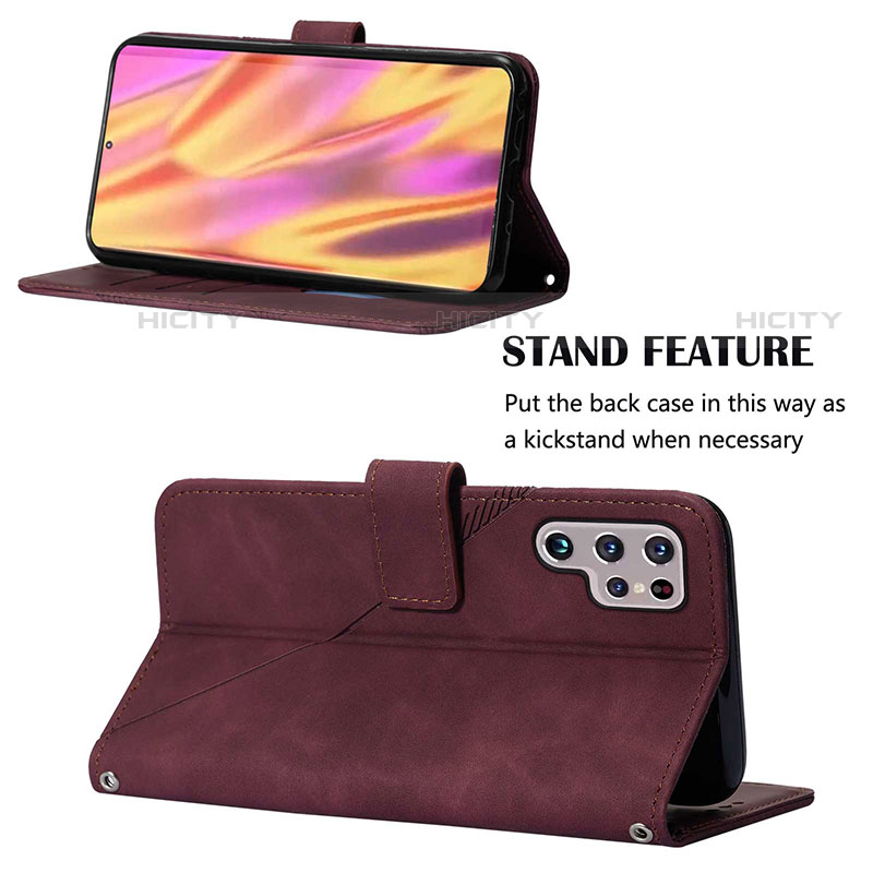 Funda de Cuero Cartera con Soporte Carcasa Y02B para Samsung Galaxy S21 Ultra 5G