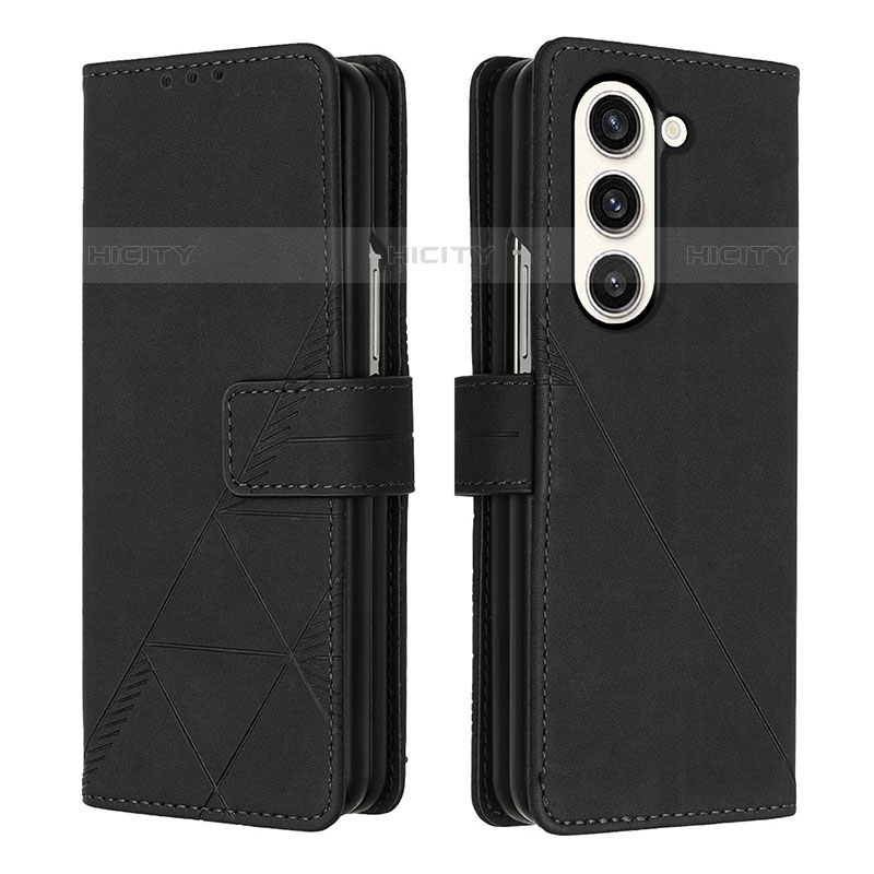 Funda de Cuero Cartera con Soporte Carcasa Y02B para Samsung Galaxy Z Fold5 5G