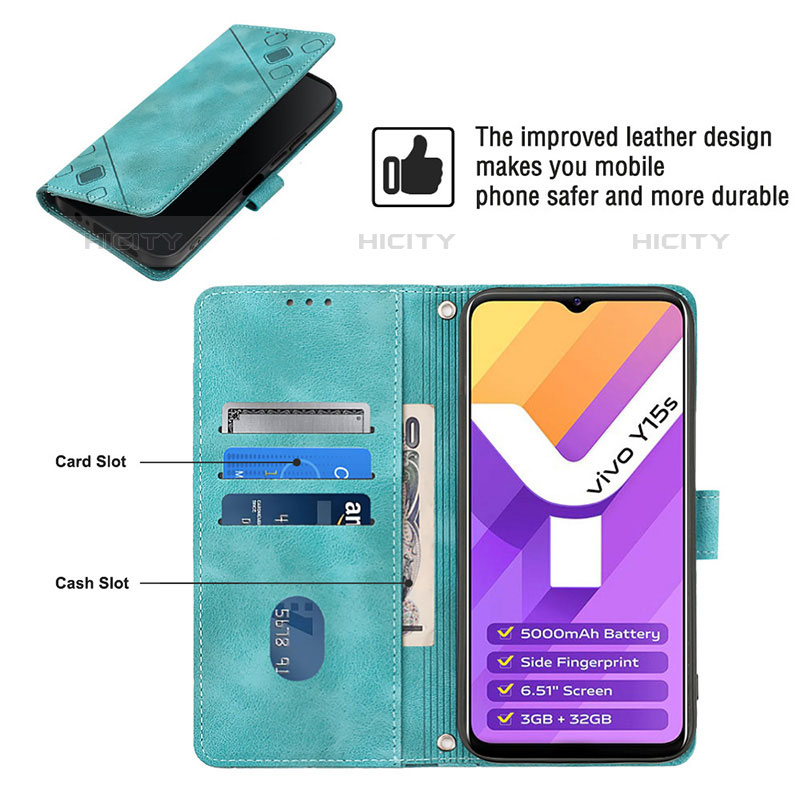 Funda de Cuero Cartera con Soporte Carcasa Y02B para Vivo iQOO U5x