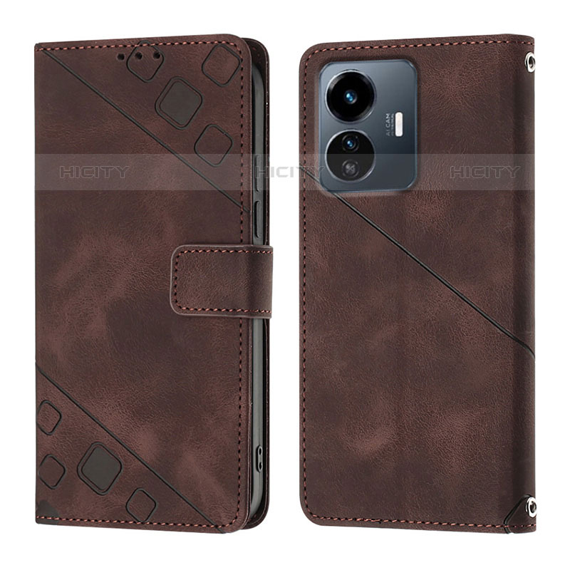 Funda de Cuero Cartera con Soporte Carcasa Y02B para Vivo iQOO Z6 Lite 5G