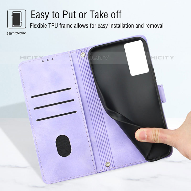 Funda de Cuero Cartera con Soporte Carcasa Y02B para Vivo V23e