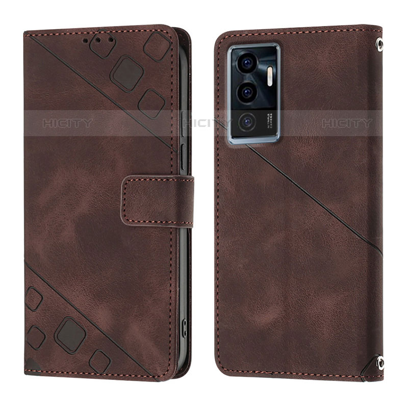 Funda de Cuero Cartera con Soporte Carcasa Y02B para Vivo V23e 5G