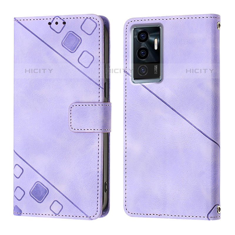 Funda de Cuero Cartera con Soporte Carcasa Y02B para Vivo V23e 5G