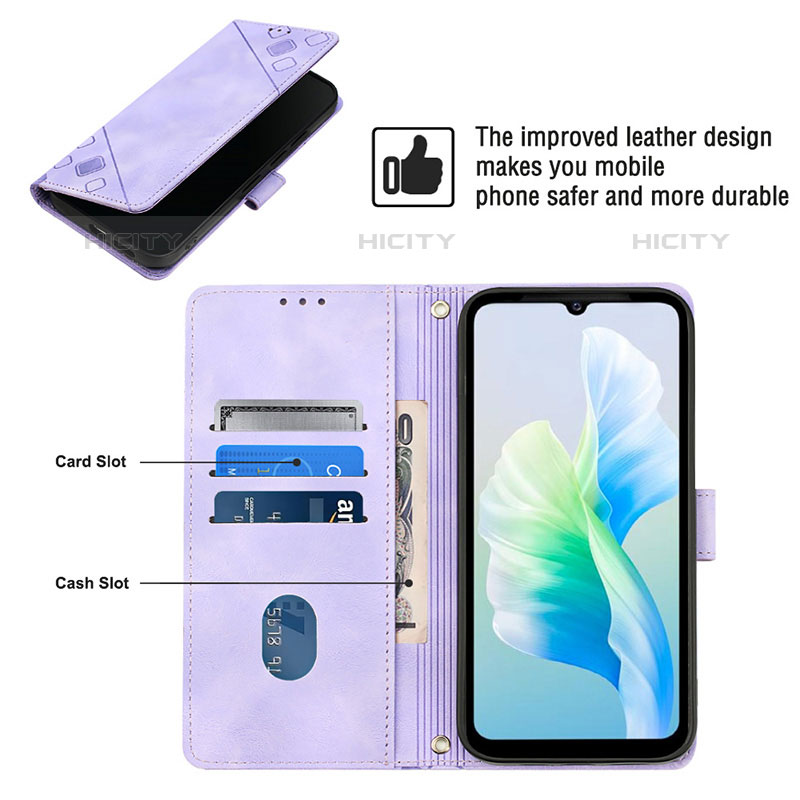 Funda de Cuero Cartera con Soporte Carcasa Y02B para Vivo V23e 5G