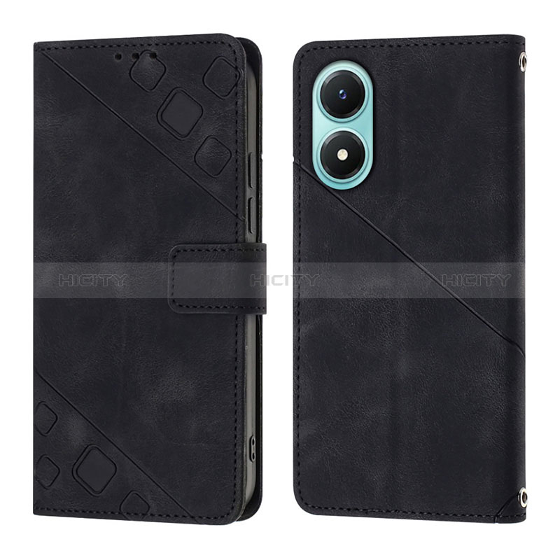 Funda de Cuero Cartera con Soporte Carcasa Y02B para Vivo Y02S