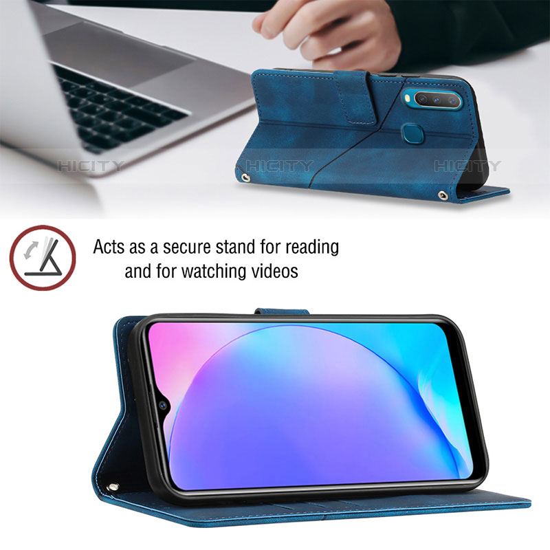 Funda de Cuero Cartera con Soporte Carcasa Y02B para Vivo Y11