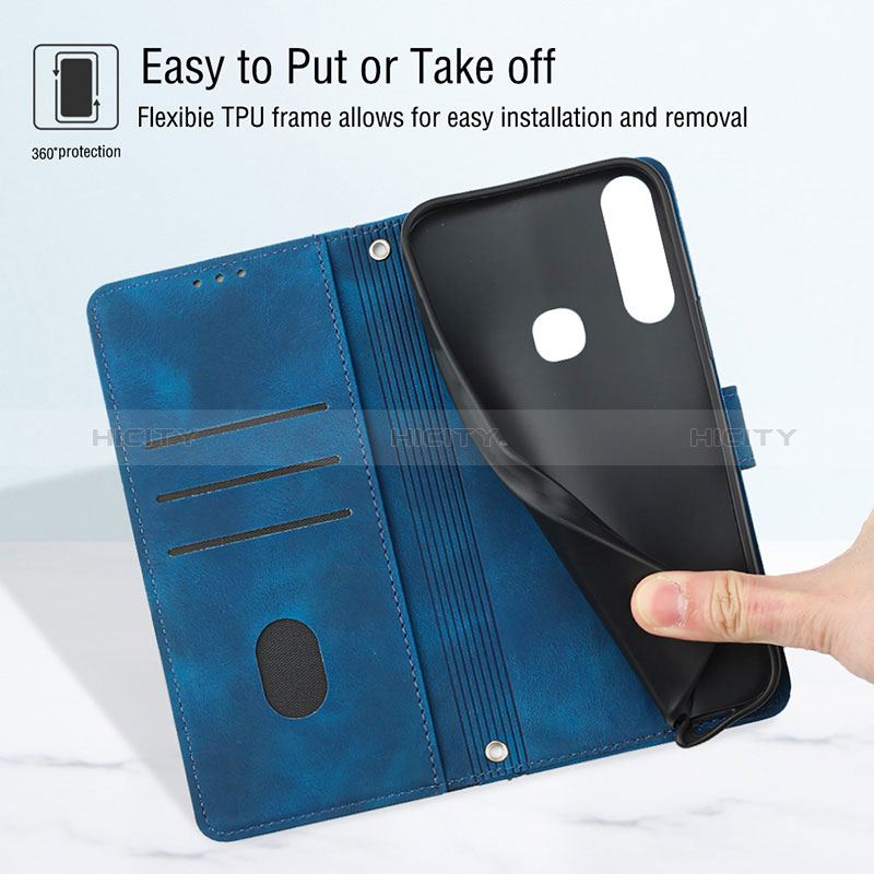 Funda de Cuero Cartera con Soporte Carcasa Y02B para Vivo Y3s