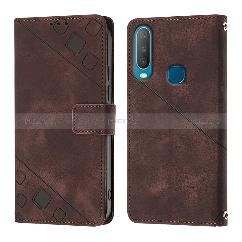 Funda de Cuero Cartera con Soporte Carcasa Y02B para Vivo Y3s