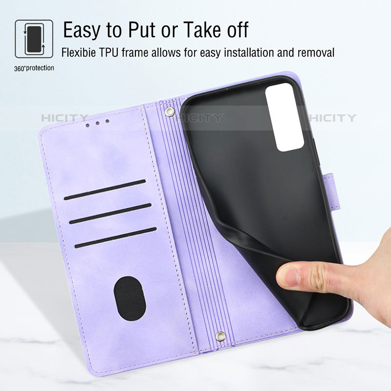 Funda de Cuero Cartera con Soporte Carcasa Y02B para Vivo Y51A