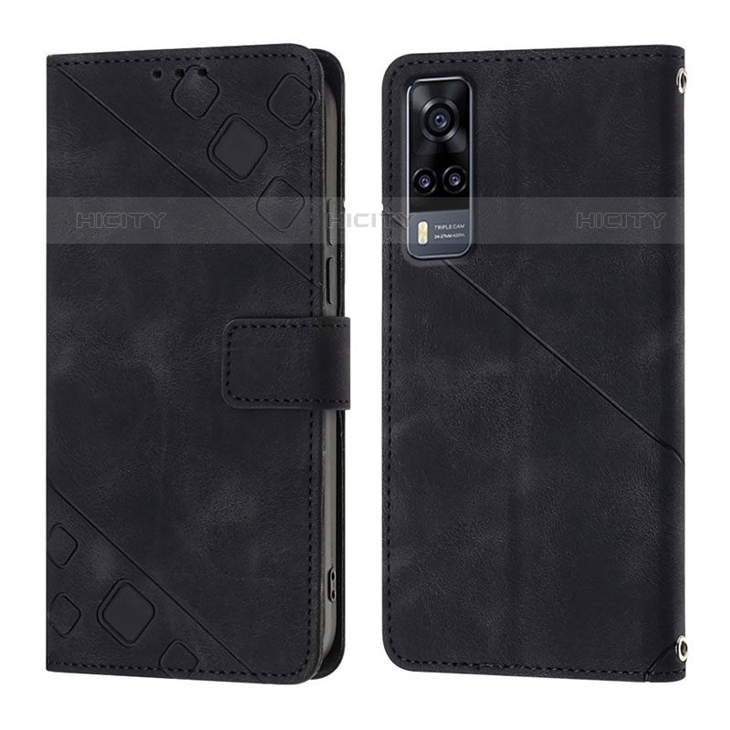 Funda de Cuero Cartera con Soporte Carcasa Y02B para Vivo Y51A