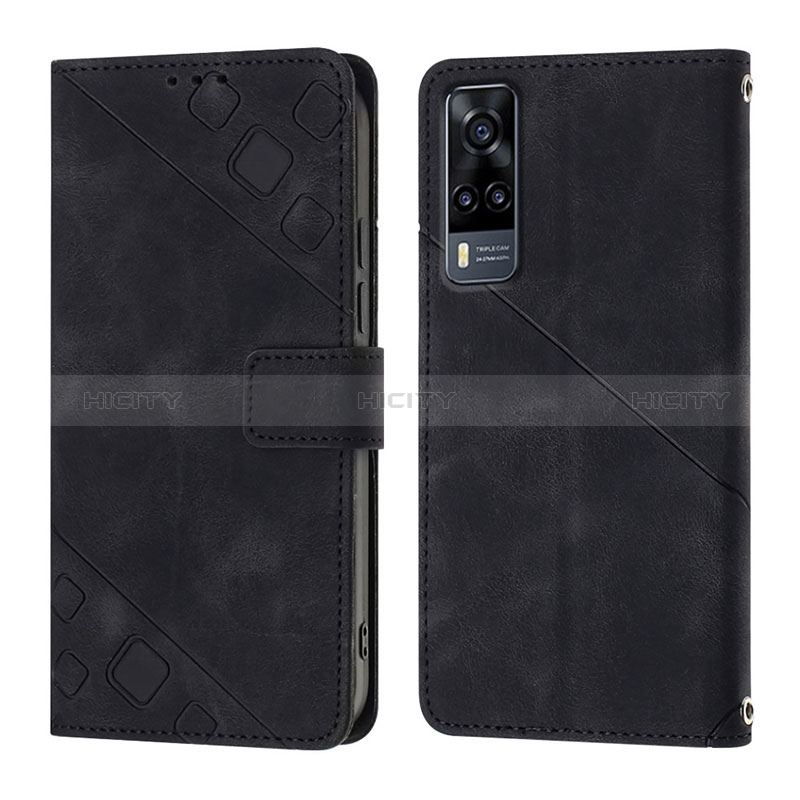 Funda de Cuero Cartera con Soporte Carcasa Y02B para Vivo Y53s 4G