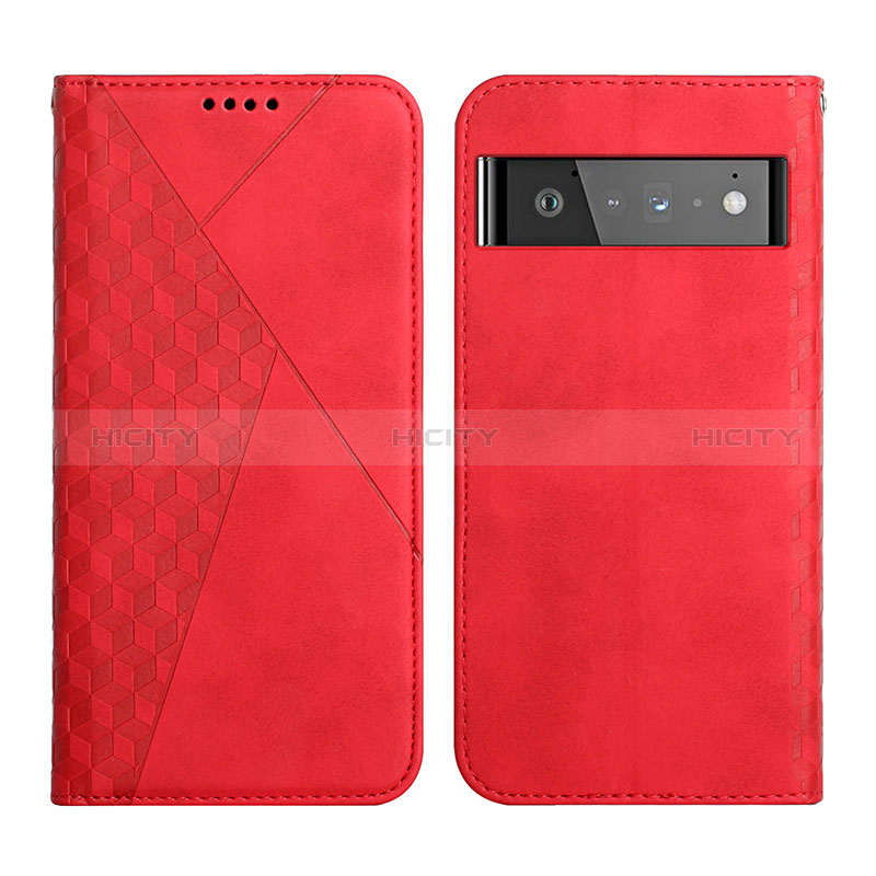 Funda de Cuero Cartera con Soporte Carcasa Y02X para Google Pixel 6 Pro 5G Rojo