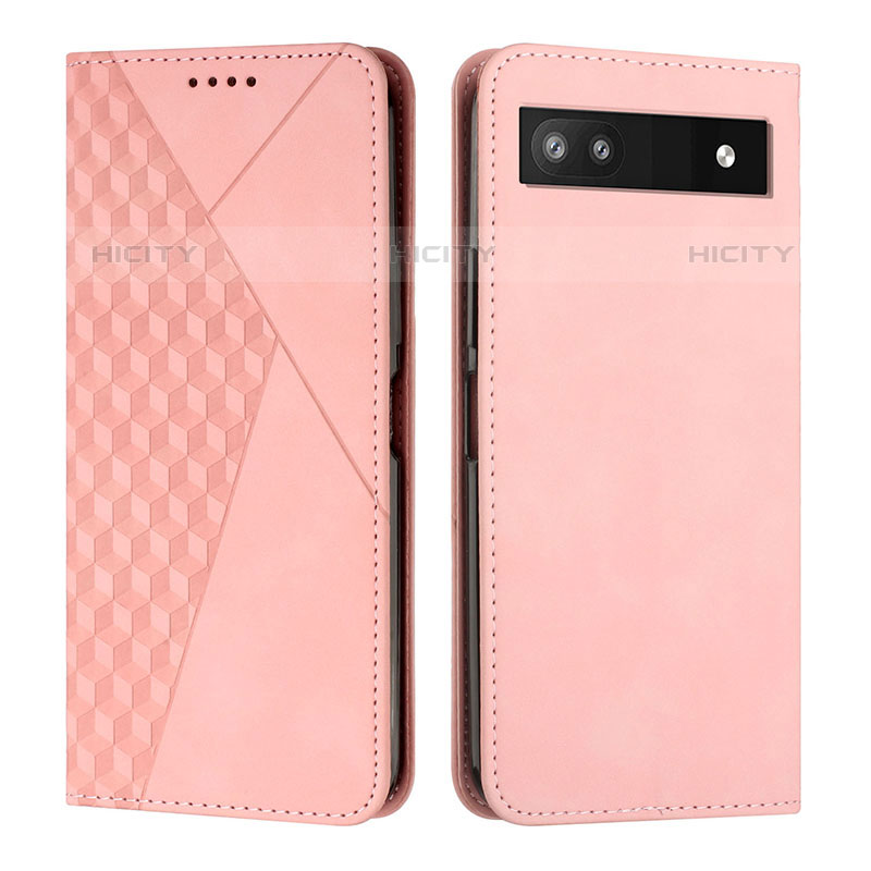 Funda de Cuero Cartera con Soporte Carcasa Y02X para Google Pixel 6a 5G Oro Rosa