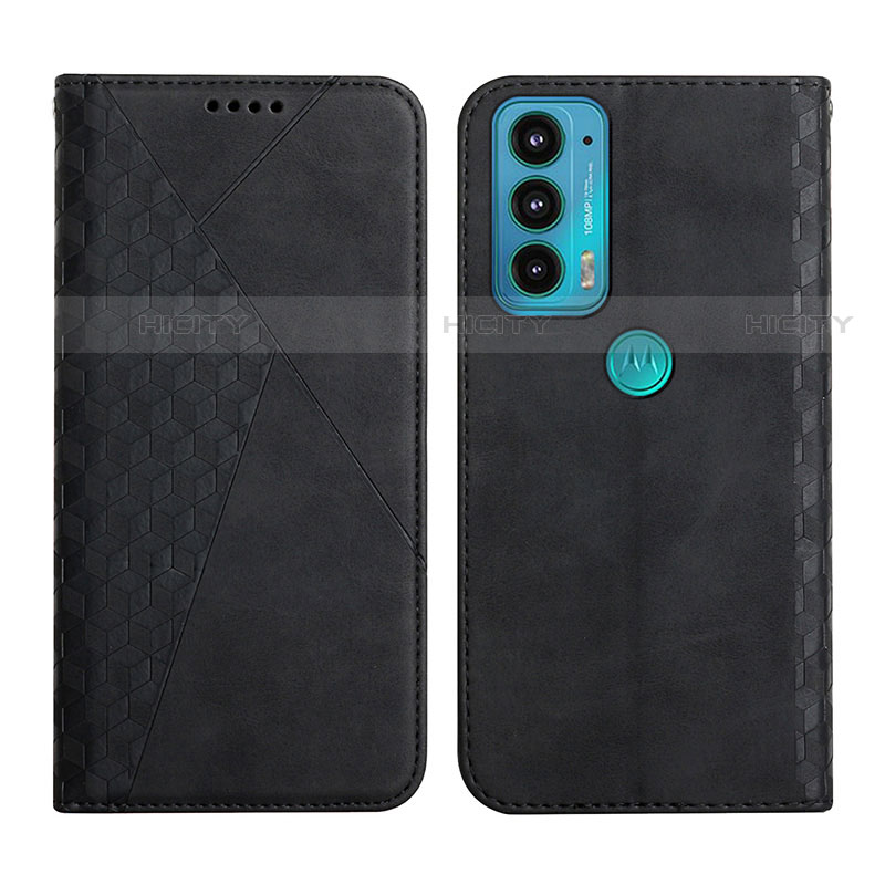 Funda de Cuero Cartera con Soporte Carcasa Y02X para Motorola Moto Edge 20 5G Negro