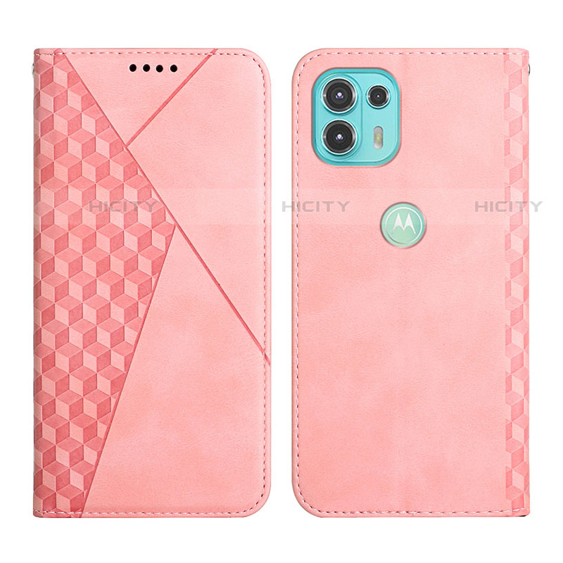 Funda de Cuero Cartera con Soporte Carcasa Y02X para Motorola Moto Edge 20 Lite 5G Oro Rosa