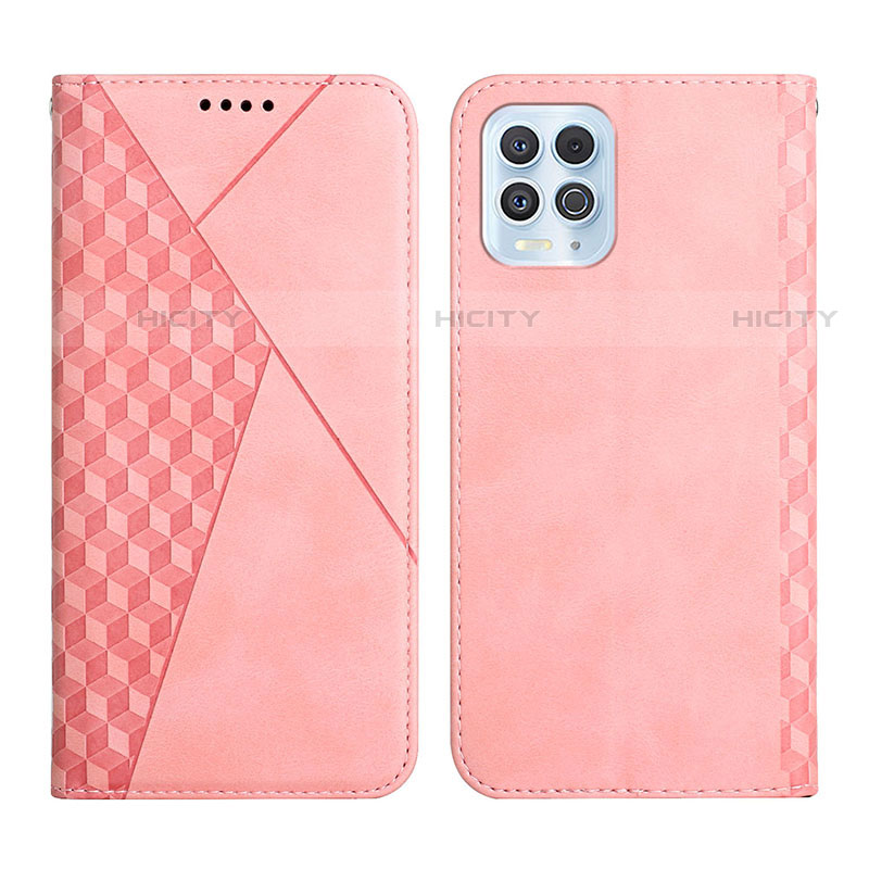 Funda de Cuero Cartera con Soporte Carcasa Y02X para Motorola Moto Edge S 5G Oro Rosa