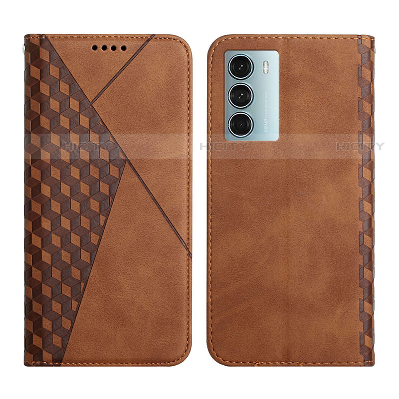 Funda de Cuero Cartera con Soporte Carcasa Y02X para Motorola Moto Edge S30 5G Marron