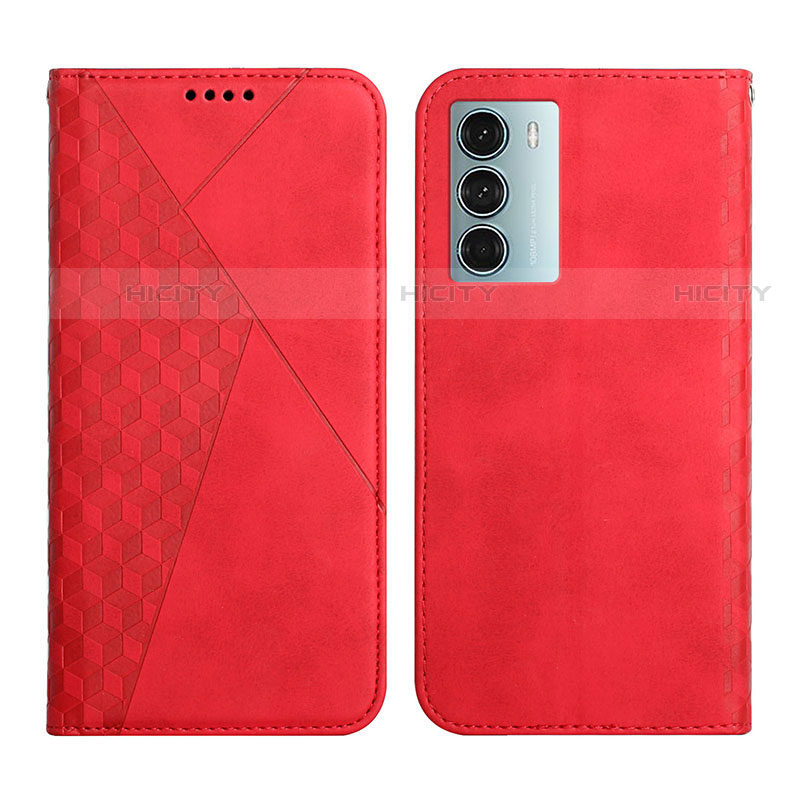 Funda de Cuero Cartera con Soporte Carcasa Y02X para Motorola Moto Edge S30 5G Rojo