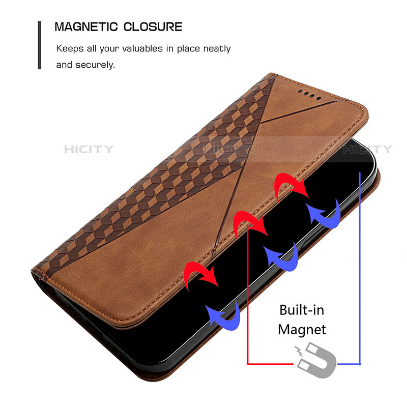 Funda de Cuero Cartera con Soporte Carcasa Y02X para Motorola Moto G Play (2023)