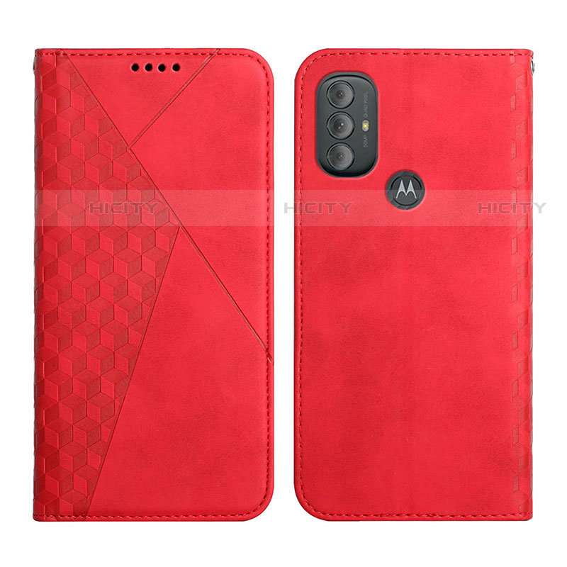 Funda de Cuero Cartera con Soporte Carcasa Y02X para Motorola Moto G Play (2023) Rojo