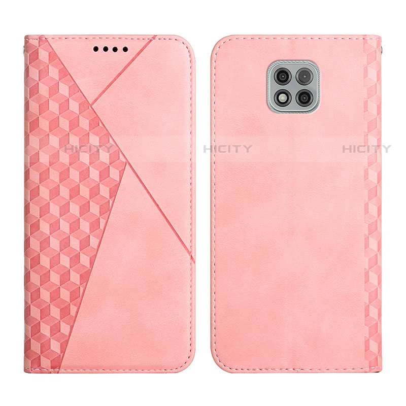 Funda de Cuero Cartera con Soporte Carcasa Y02X para Motorola Moto G Power (2021) Oro Rosa