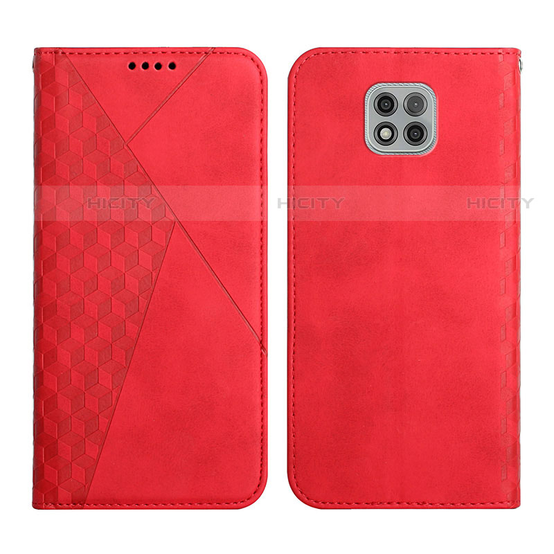 Funda de Cuero Cartera con Soporte Carcasa Y02X para Motorola Moto G Power (2021) Rojo