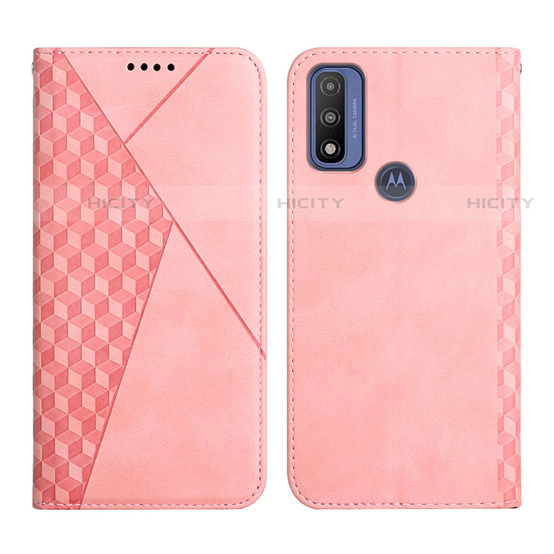 Funda de Cuero Cartera con Soporte Carcasa Y02X para Motorola Moto G Pure Oro Rosa