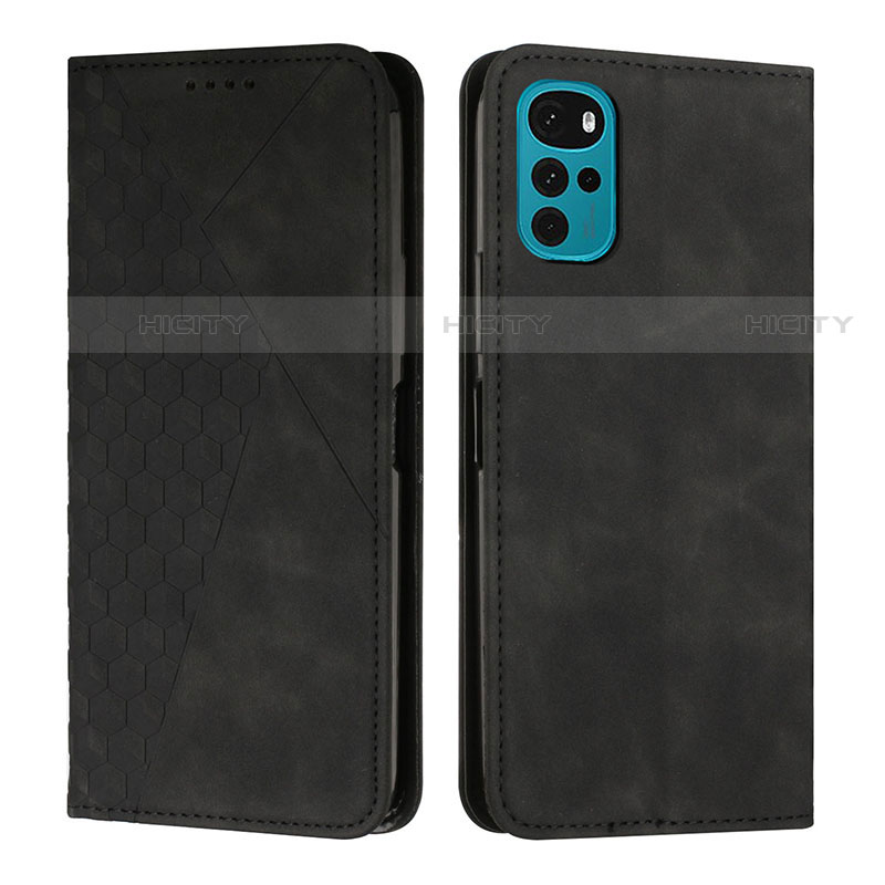 Funda de Cuero Cartera con Soporte Carcasa Y02X para Motorola Moto G22 Negro