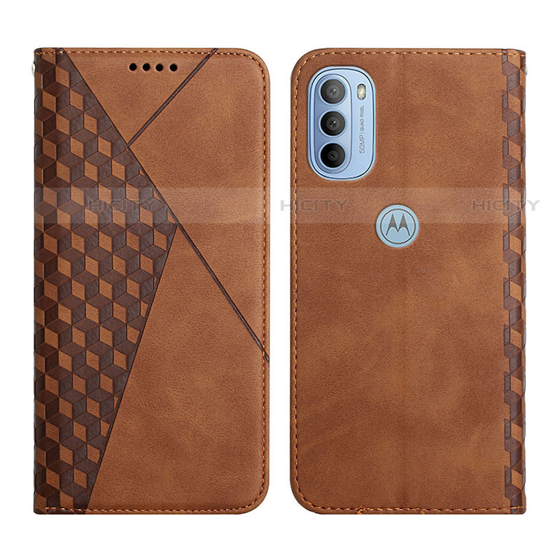 Funda de Cuero Cartera con Soporte Carcasa Y02X para Motorola Moto G31 Marron