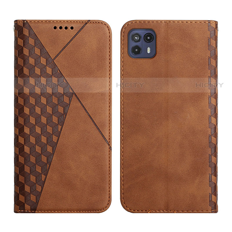 Funda de Cuero Cartera con Soporte Carcasa Y02X para Motorola Moto G50 5G Marron