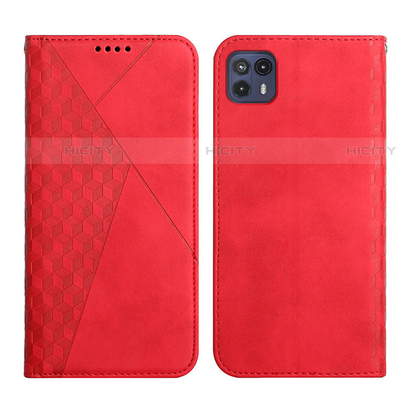 Funda de Cuero Cartera con Soporte Carcasa Y02X para Motorola Moto G50 5G Rojo