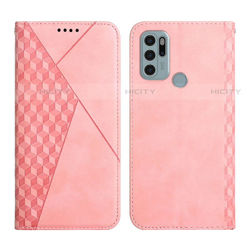 Funda de Cuero Cartera con Soporte Carcasa Y02X para Motorola Moto G60s Oro Rosa