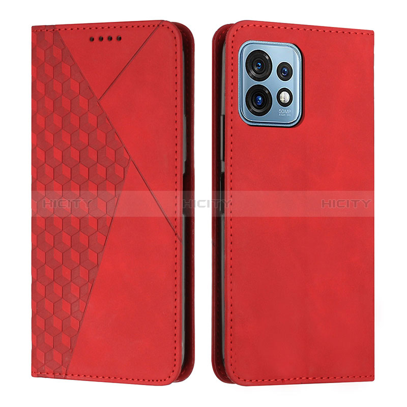 Funda de Cuero Cartera con Soporte Carcasa Y02X para Motorola Moto X40 5G Rojo