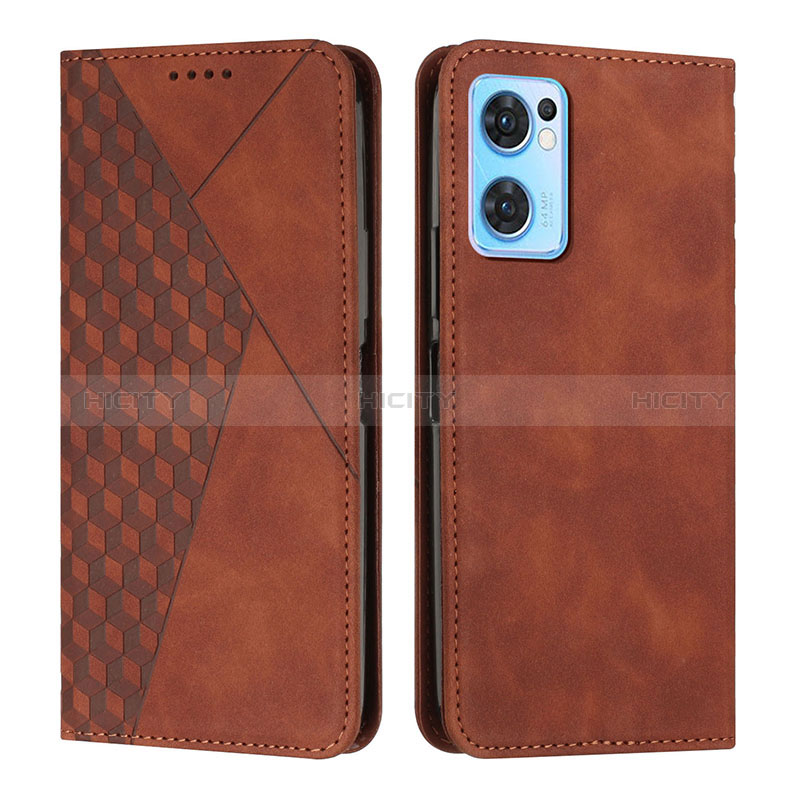 Funda de Cuero Cartera con Soporte Carcasa Y02X para OnePlus Nord CE 2 5G Marron