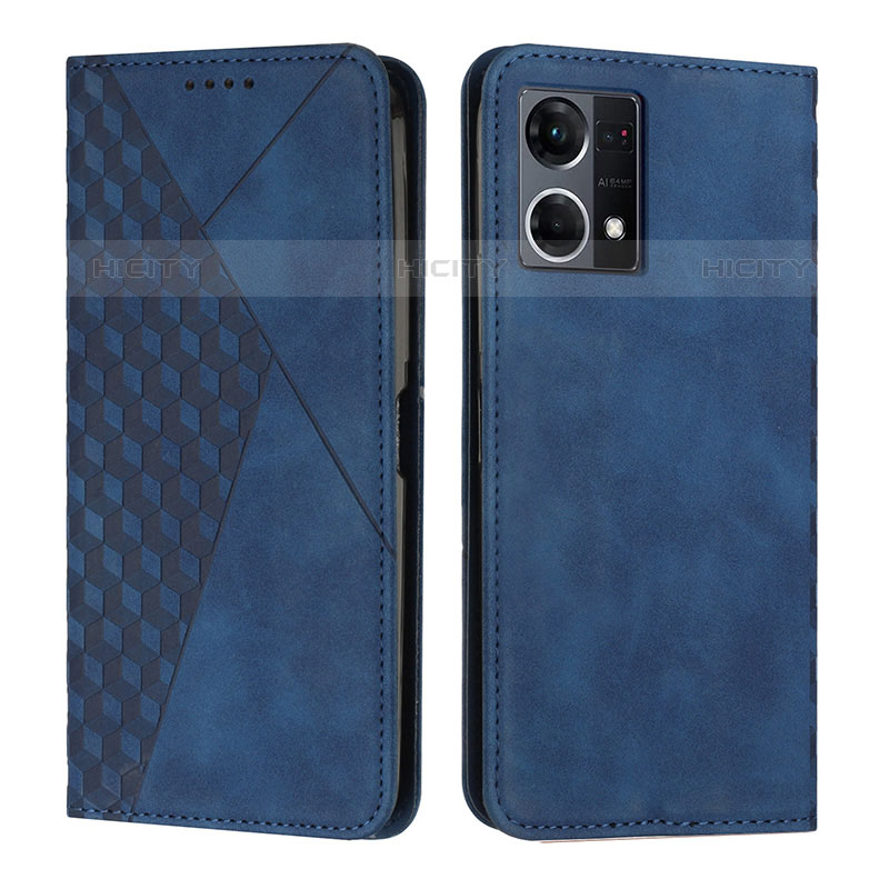 Funda de Cuero Cartera con Soporte Carcasa Y02X para Oppo F21 Pro 4G Azul