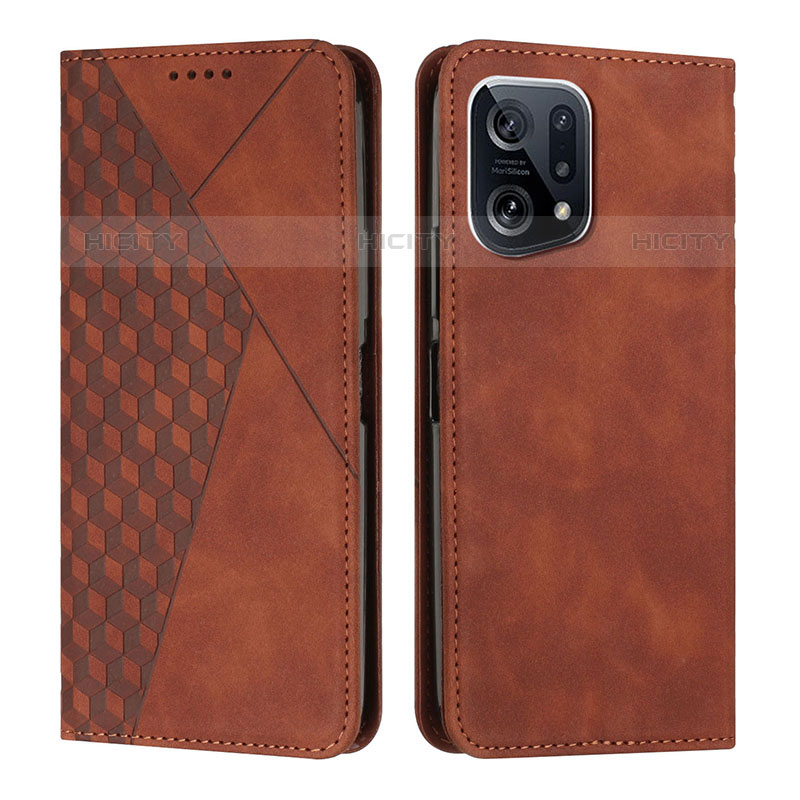 Funda de Cuero Cartera con Soporte Carcasa Y02X para Oppo Find X5 Pro 5G