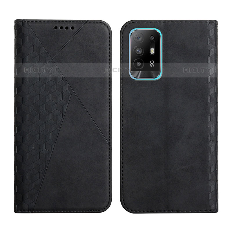 Funda de Cuero Cartera con Soporte Carcasa Y02X para Oppo Reno5 Z 5G Negro