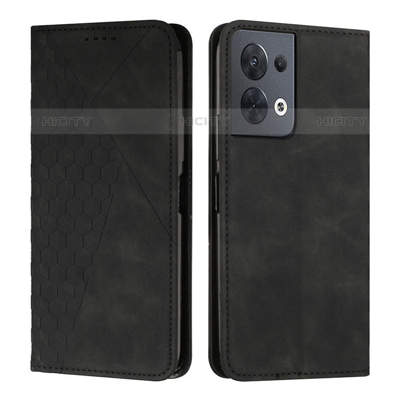 Funda de Cuero Cartera con Soporte Carcasa Y02X para Oppo Reno8 5G Negro