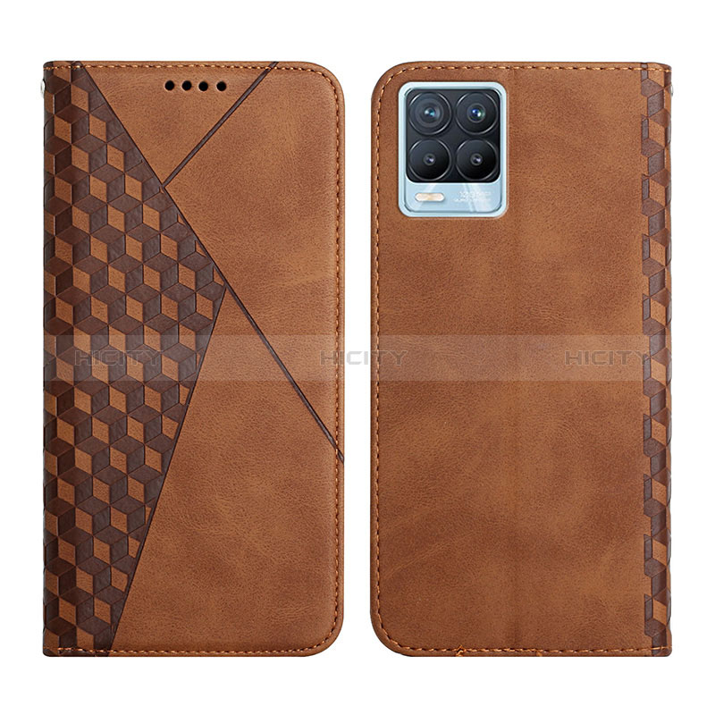 Funda de Cuero Cartera con Soporte Carcasa Y02X para Realme 8 4G Marron