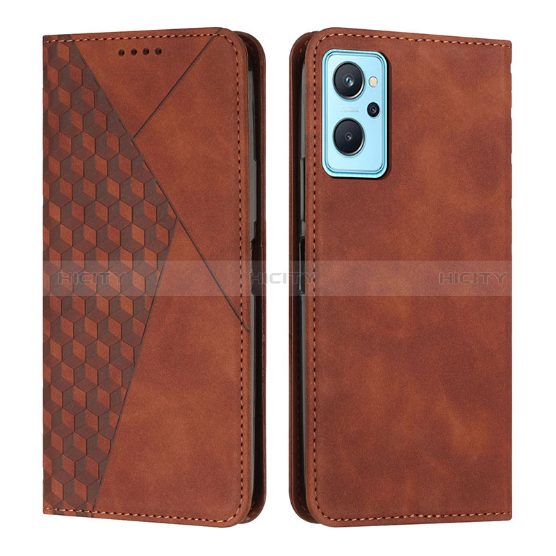 Funda de Cuero Cartera con Soporte Carcasa Y02X para Realme 9i 5G Marron