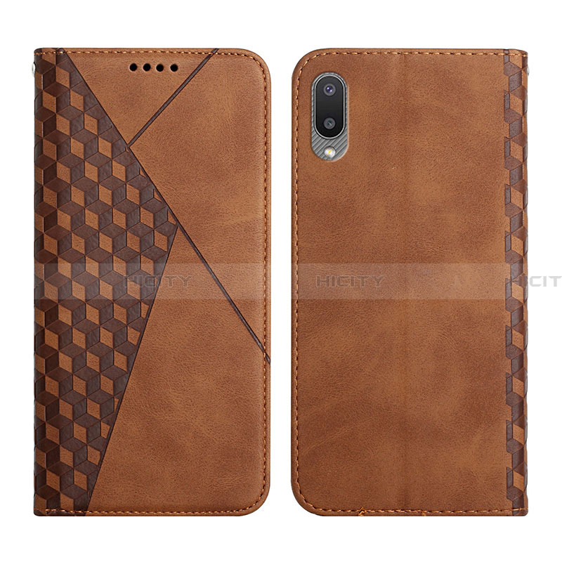 Funda de Cuero Cartera con Soporte Carcasa Y02X para Samsung Galaxy A02 Marron