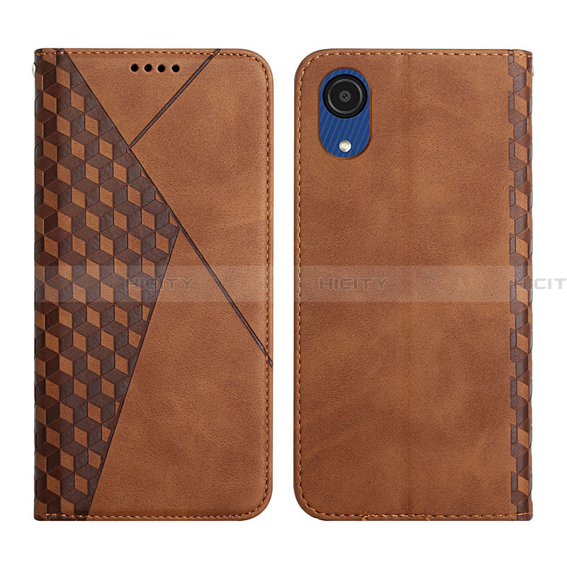 Funda de Cuero Cartera con Soporte Carcasa Y02X para Samsung Galaxy A03 Core Marron