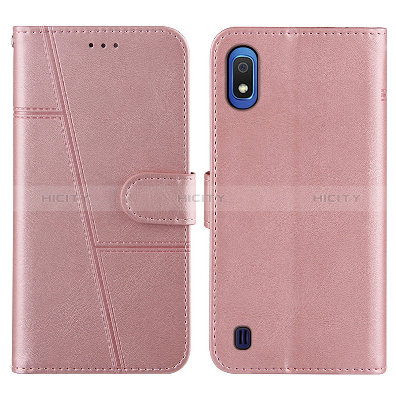 Funda de Cuero Cartera con Soporte Carcasa Y02X para Samsung Galaxy A10 Oro Rosa