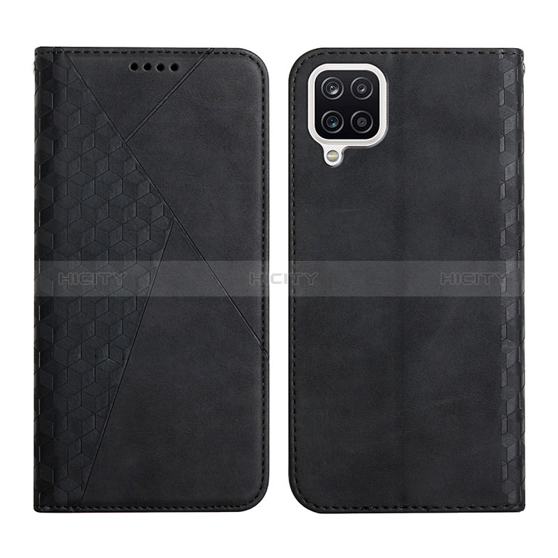 Funda de Cuero Cartera con Soporte Carcasa Y02X para Samsung Galaxy A12 Negro