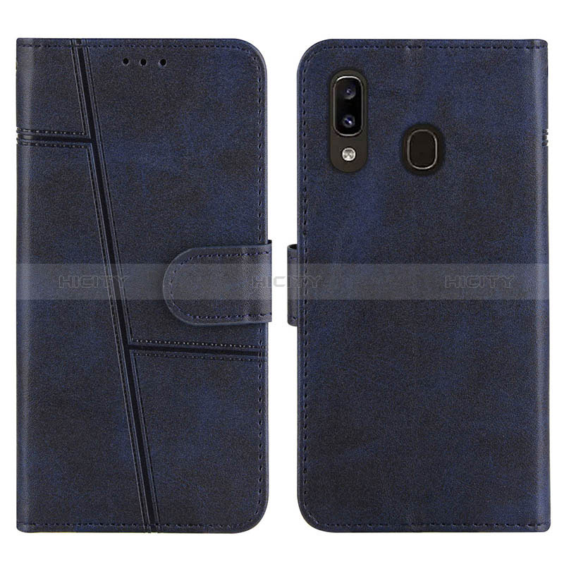 Funda de Cuero Cartera con Soporte Carcasa Y02X para Samsung Galaxy A20