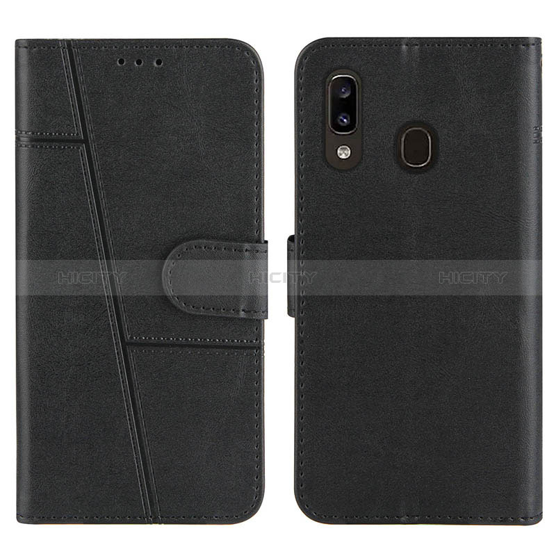 Funda de Cuero Cartera con Soporte Carcasa Y02X para Samsung Galaxy A20