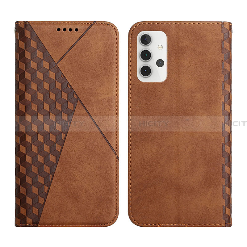 Funda de Cuero Cartera con Soporte Carcasa Y02X para Samsung Galaxy A32 5G Marron