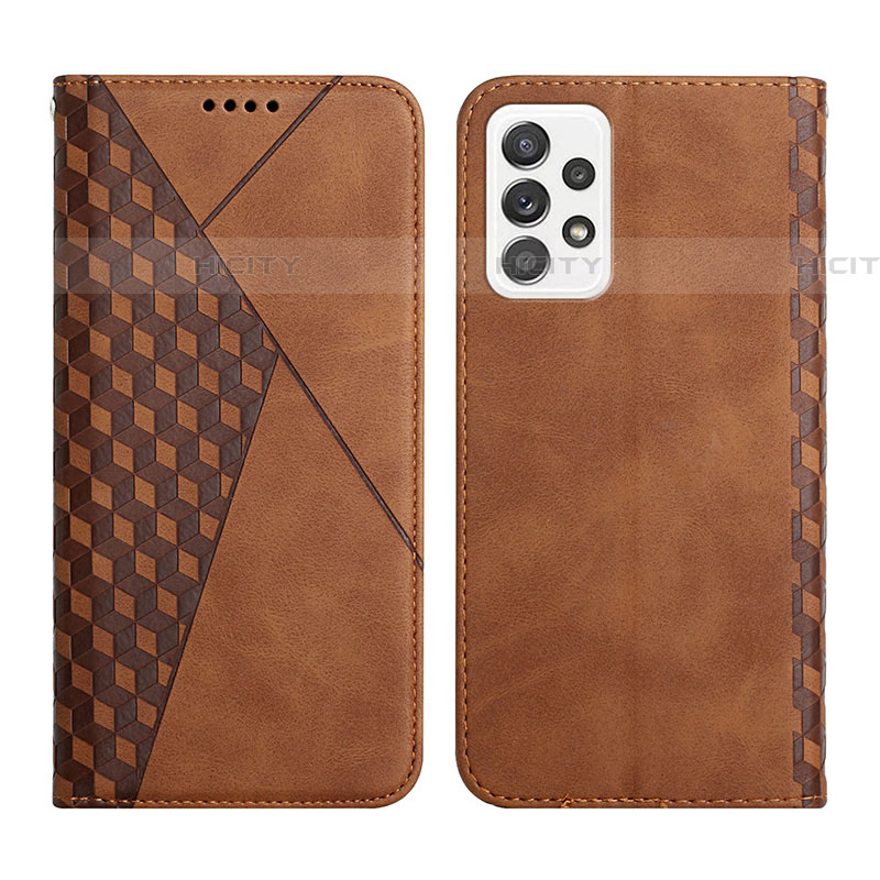 Funda de Cuero Cartera con Soporte Carcasa Y02X para Samsung Galaxy A52 4G Marron