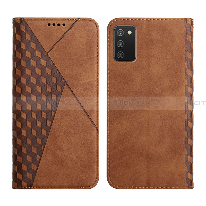 Funda de Cuero Cartera con Soporte Carcasa Y02X para Samsung Galaxy F02S SM-E025F Marron